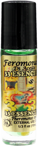 Pheremone Body Oil 33 Essences ROLL ON 1/3oz
