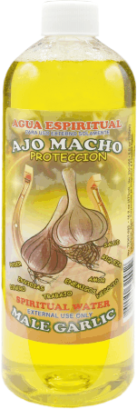 Spiritual Water Male Garlic 16oz Agua Espiritual Ajo Macho