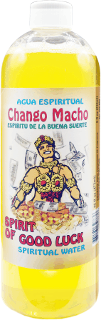 Spiritual Water Spirit of Good Luck 16oz Agua Espiritual Chango Macho