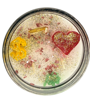 Candle New Year Infinity Scented 12 Colors Jumbo Glass