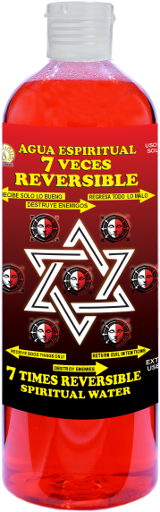 Spiritual Water 7 Times Reversible 16oz Agua Espiritual 7 Veces Reversible