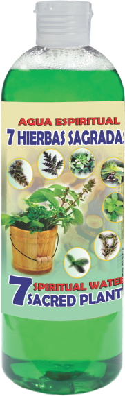 Spiritual Water 7 Sacred Plants 16oz Agua Espiritual 7 Hierbas Sagradas