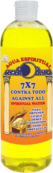 Spiritual Water 7x7 Against All 16oz Agua Espiritual 7x7 Contra Todo
