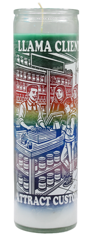 Attract Customers Screened Candle