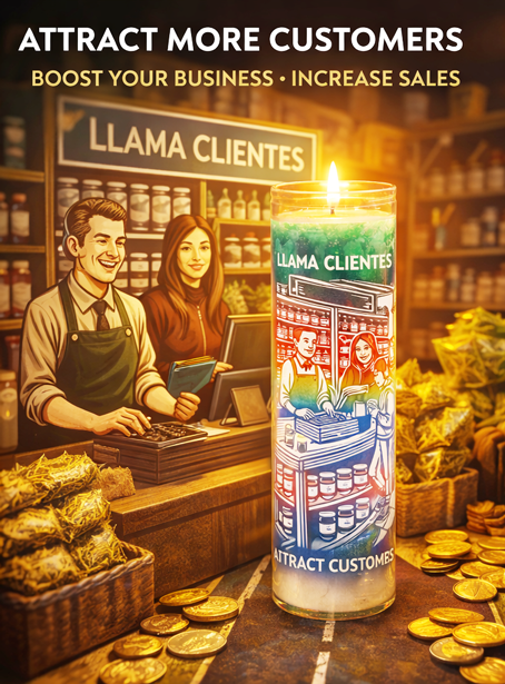 Attract Customers Screened Candle