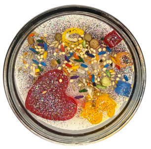 Candle New Year Candle Scented 12 Colors Jumbo Glass