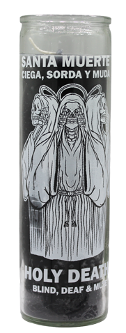 Holy Death Blind, Deaf & Mute Screened Candle