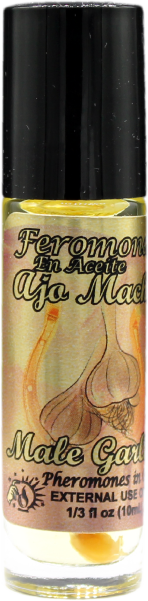 Pheremone Body Oil Male Garlic ROLL ON 1/3oz