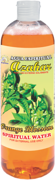 Spiritual Water Orange Blossom 16oz Agua Espiritual Azahar