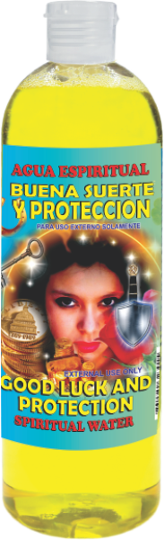 Spiritual Water Good Luck and Protection 16oz Agua Espiritual Buena Suerte y Protección