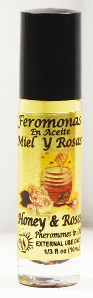 Pheremones Body Oil Honey & Rose ROLL ON 1/3oz