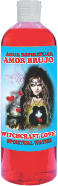 Spiritual Water Witchcraft Love 16oz Agua Espiritual Amor Brujo